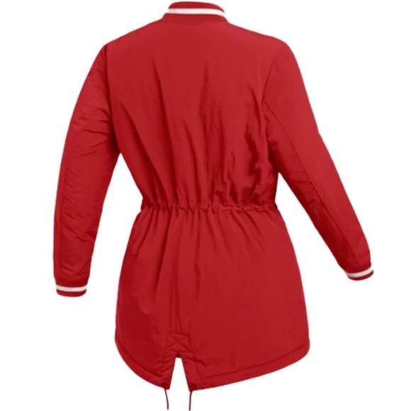 Nike Women’s Athletic Insulated Windbreaker Dugout Stock Bench Jacket NWT - Picture 3 of 16